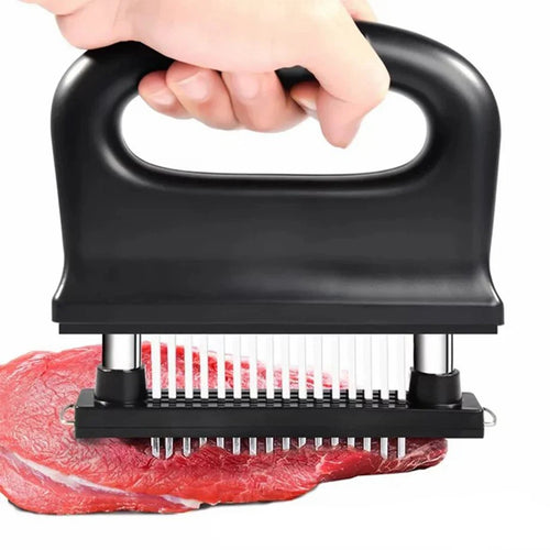 Meat Tenderizer with 48 Stainless Steel Blades – Tenderizing Steak, Chicken, Beef, Fish, and Pork
