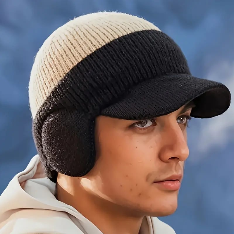 🔥LAST DAY 49% OFF🧢Men's Winter Knitted Earflap Hat