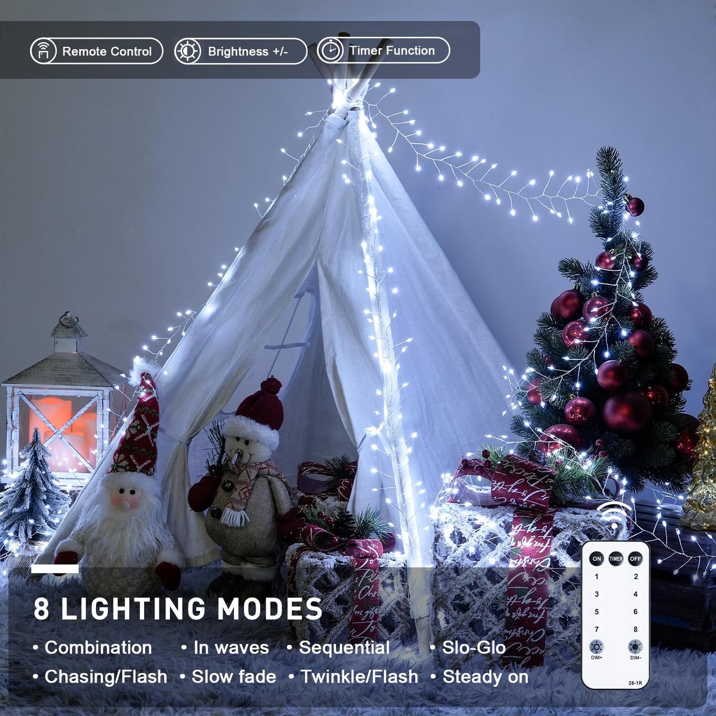 Waterproof Twinkle Fairy Lights | 🎄Christmas decorations🎄