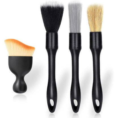 🔥Last Day 49% OFF - 4 Counts Set Soft Professional Portable Brush for Car Interior Cleaning & Dust Removal