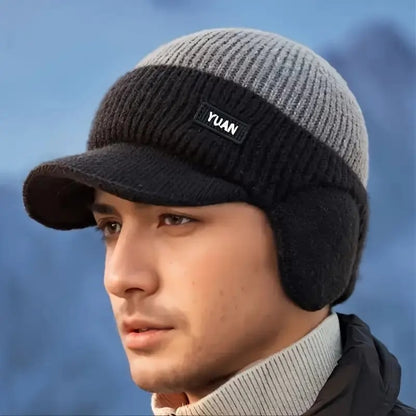 🔥LAST DAY 49% OFF🧢Men's Winter Knitted Earflap Hat