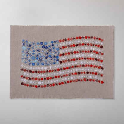🌸Red, White & Bloom Embroidery Kit:  A Floral Salute to 250 Years!