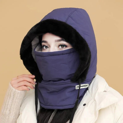 🔥Winter Flash Sale❄️-Buy 2 Get 1 Free! 🧣 Plush-Lined Thermal Hat with Face Mask