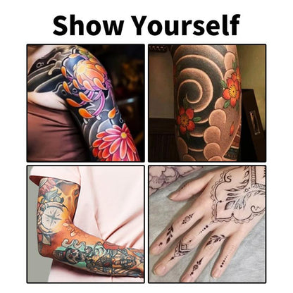 💥Temporary Tattoo Markers Set-10-Color Body Art Pens🌈+ FREE Stencil Kit (296pcs)