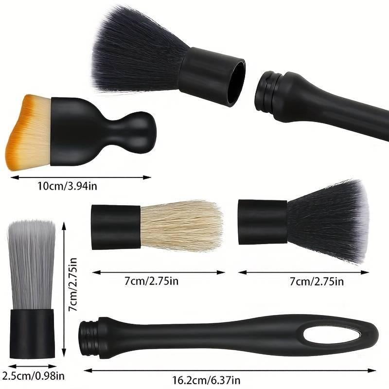 🔥Last Day 49% OFF - 4 Counts Set Soft Professional Portable Brush for Car Interior Cleaning & Dust Removal
