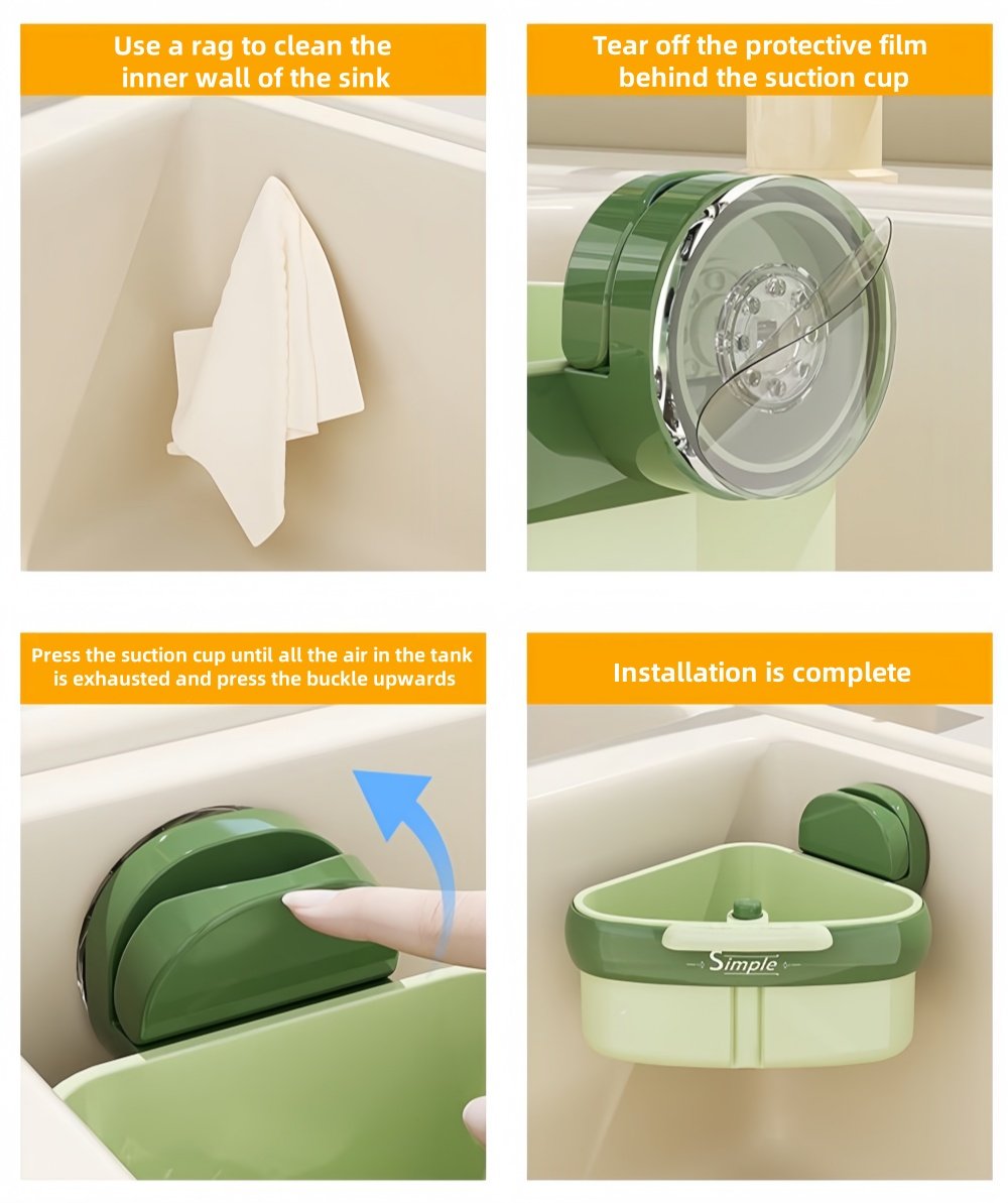 Suction Cup Sink Corner Rack - 🎁BUY 2 GET 1 FREE🎁