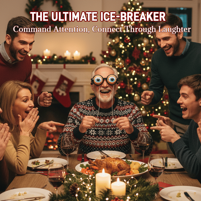 🤪"Crazy Winking" Prank Glasses - 😎No Batteries, Endless Fun 🤣🎁Perfect gift for all ages - create unforgettable moments and spread joy!😜