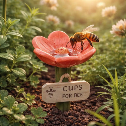🐝LAST DAY 49% OFF - Flower-Shaped Bee Watering Station💧