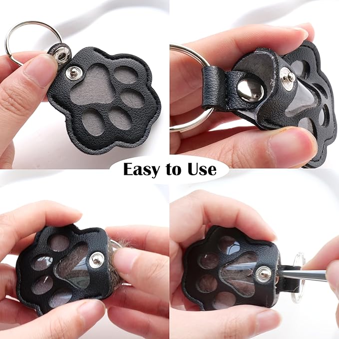 💖Leather Pet Memorial Keychain  🐾 Keep Their Memory Close, Always(49%Off)