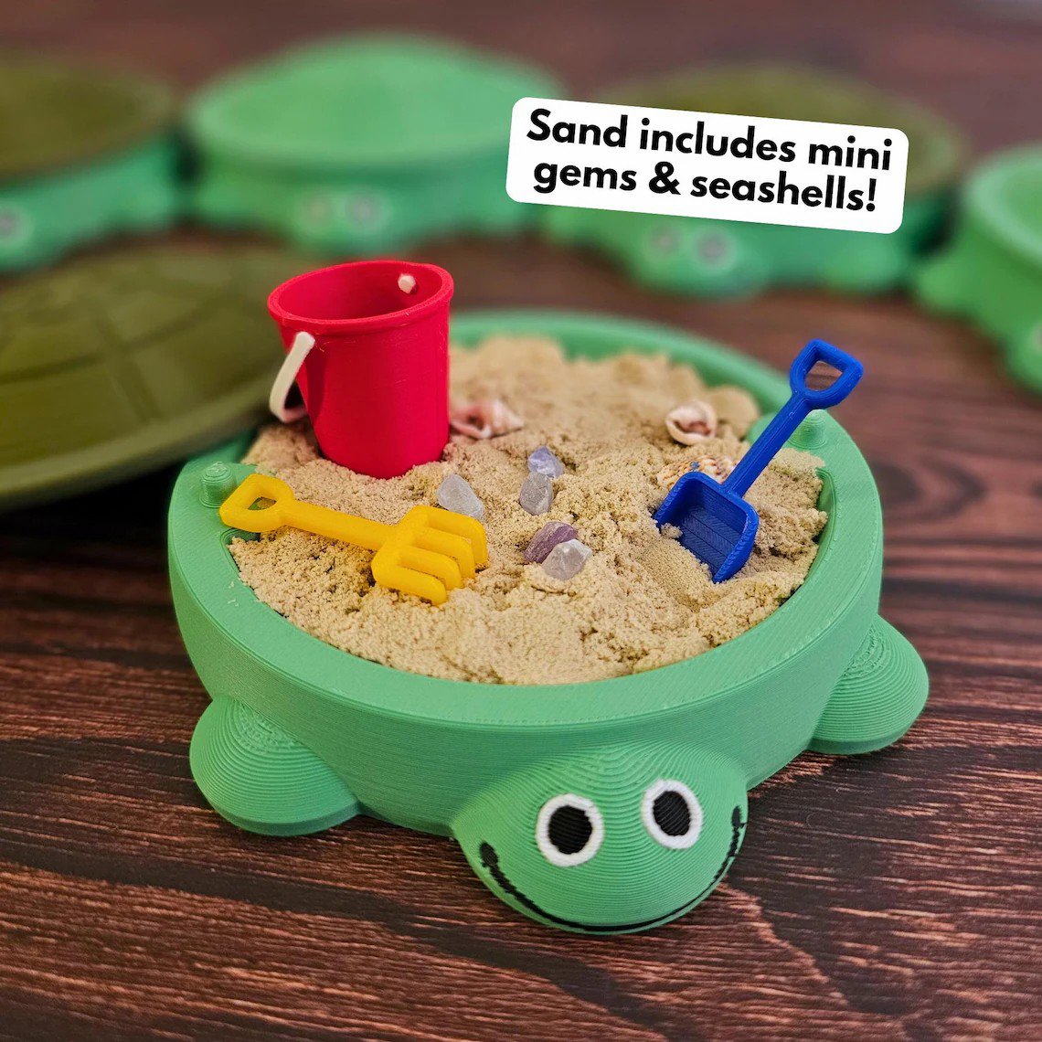 🔥Last Day: 49% OFF!🐢Mini Turtle Sandbox Desk Toy(No toys)