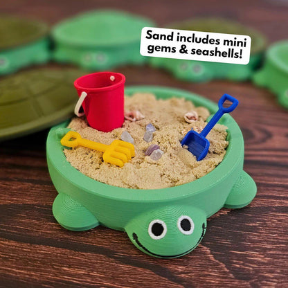 🔥Last Day: 49% OFF!🐢Mini Turtle Sandbox Desk Toy(No toys)