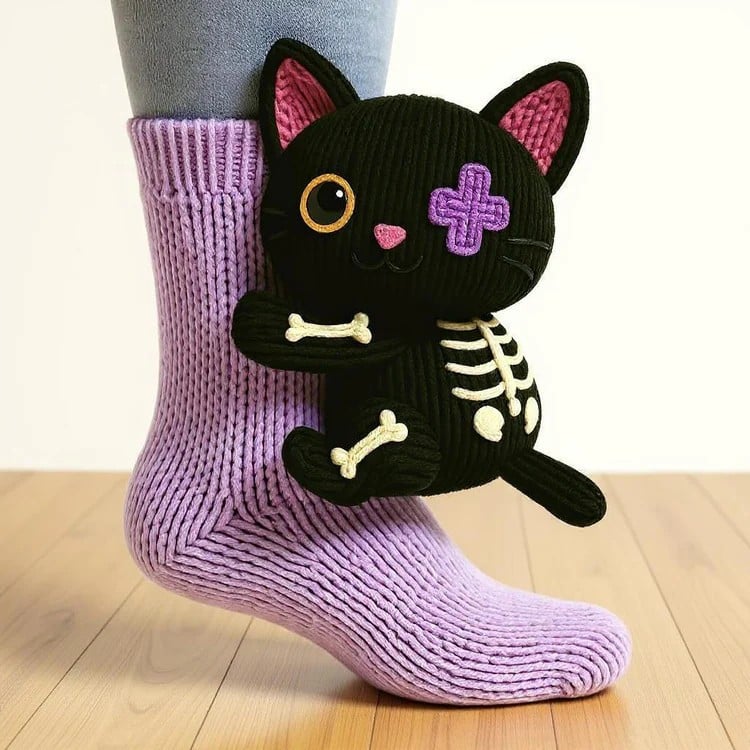 🎅🔥Christmas Winter Sale 49% OFF – Cozy 3D Knit Animal Socks, Cute & Comfy for You or a Lovely Gift 💝