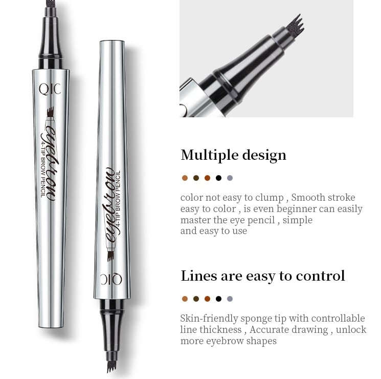 BUY 1 GET 1 FREE(🎉2 PCS)🎉High Quality 3D Waterproof Microblading Eyebrow Pen 4 Fork Tip Tattoo Pencil