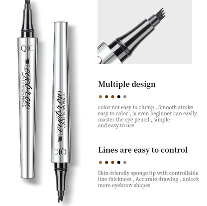BUY 1 GET 1 FREE(🎉2 PCS)🎉High Quality 3D Waterproof Microblading Eyebrow Pen 4 Fork Tip Tattoo Pencil