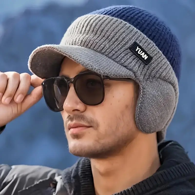 🔥LAST DAY 49% OFF🧢Men's Winter Knitted Earflap Hat