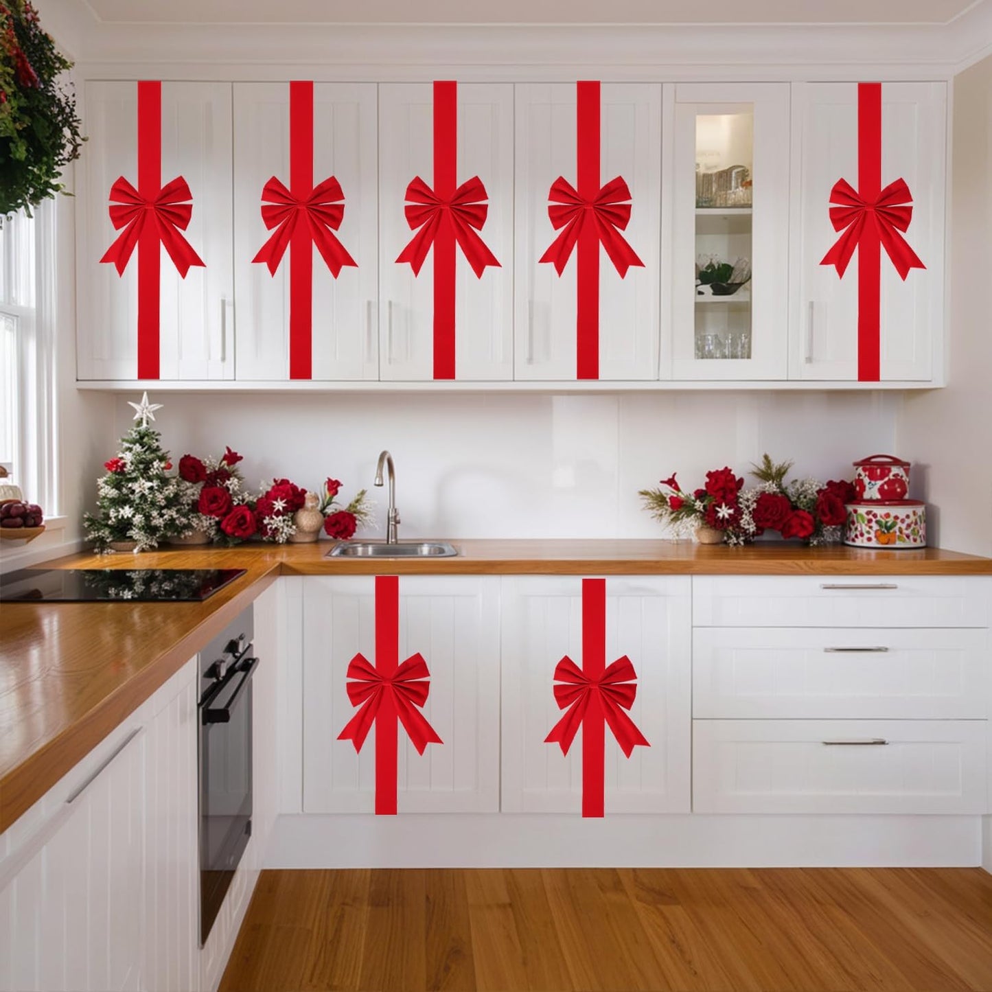 🎀Christmas Cabinet Ribbons Bows