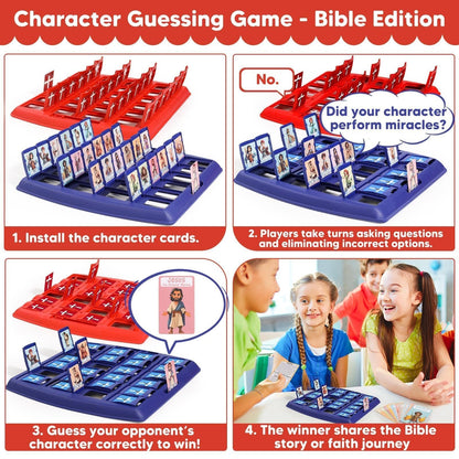 🔥LAST DAY 49% OFF✝️Guess Bible Who I Am Board Games for Kids🎁Christian Catholic Gifts
