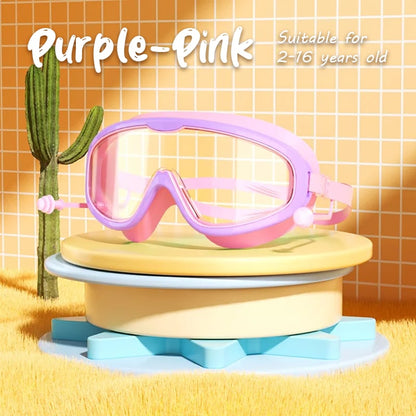 🔥Last Day Promotion 49% OFF-🔥HD children's large frame waterproof and anti-fog swimming goggles🥽