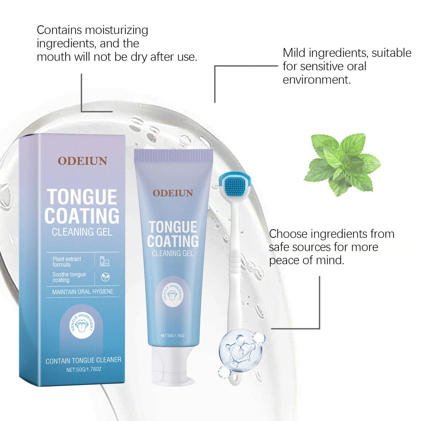 ✨Tongue Cleaning Gel Bundle With Brush
