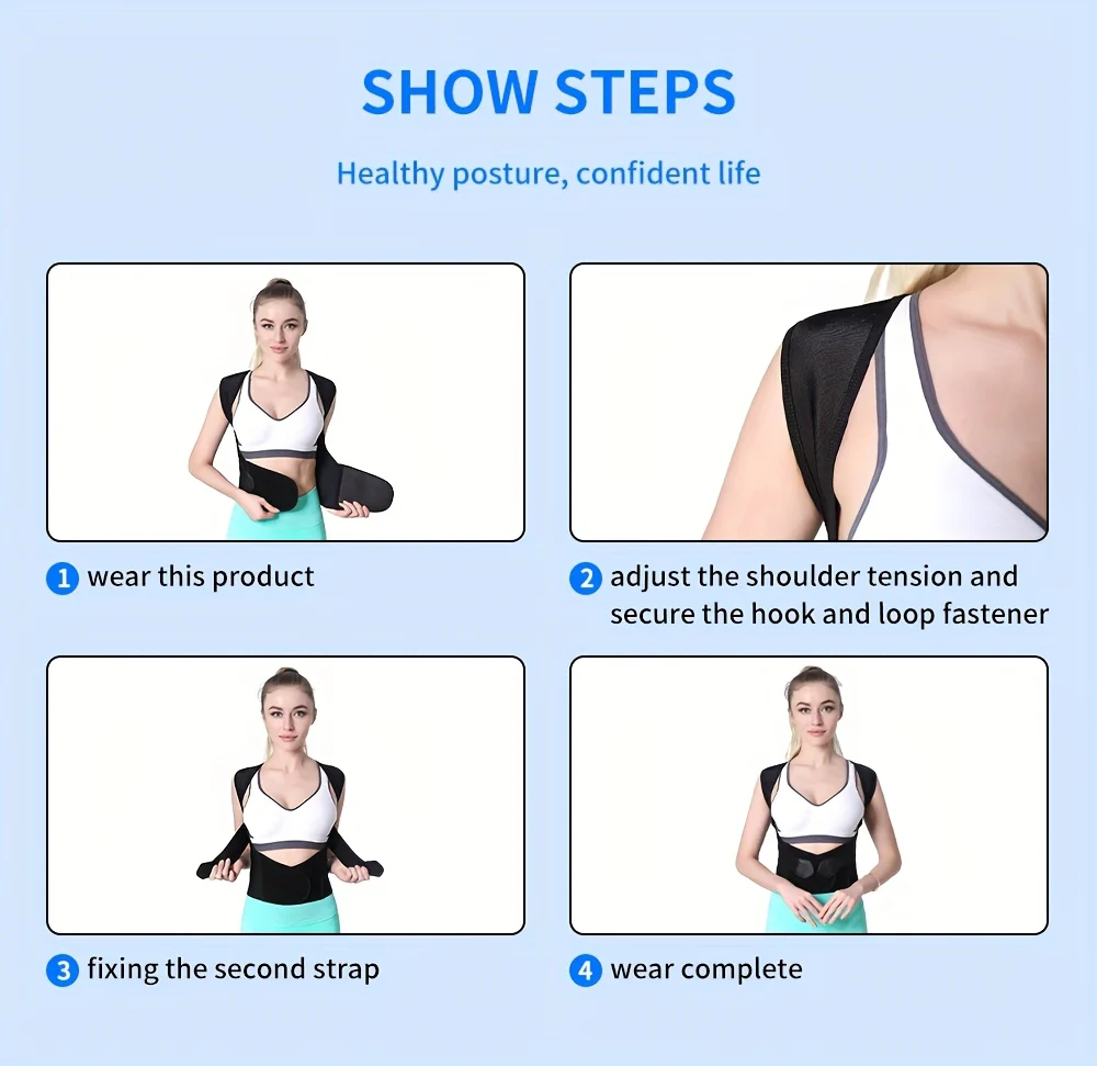 🔥Adjustable Back and Shoulder Posture Corrector👩‍💻