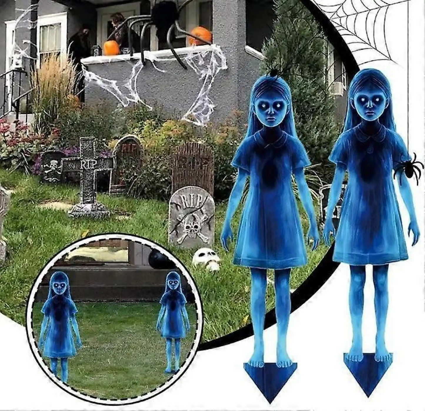 🔥 Last Day 50% OFF 🔥 👻Girl Ghost Courtyard Decoration for Halloween👻 - Hallowora
