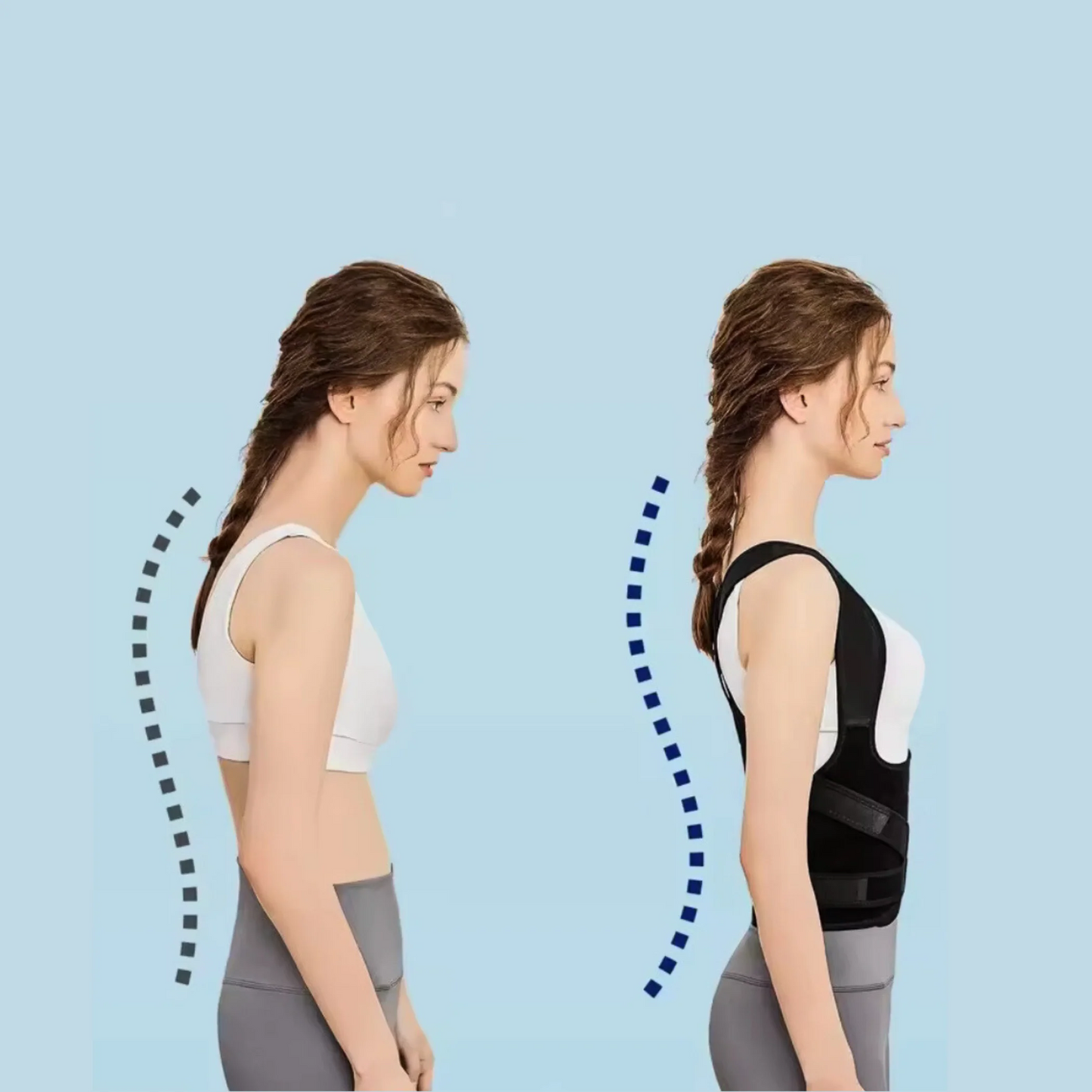 🔥Adjustable Back and Shoulder Posture Corrector👩‍💻