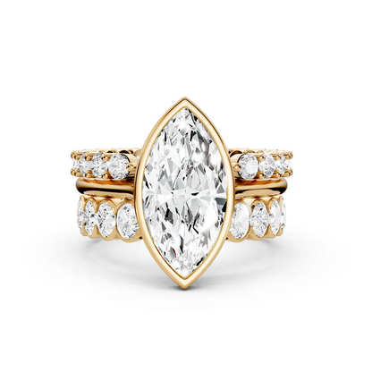 💍3-in-1 Brilliantly Ultra-Shiny Bezel Marquise Ring💍