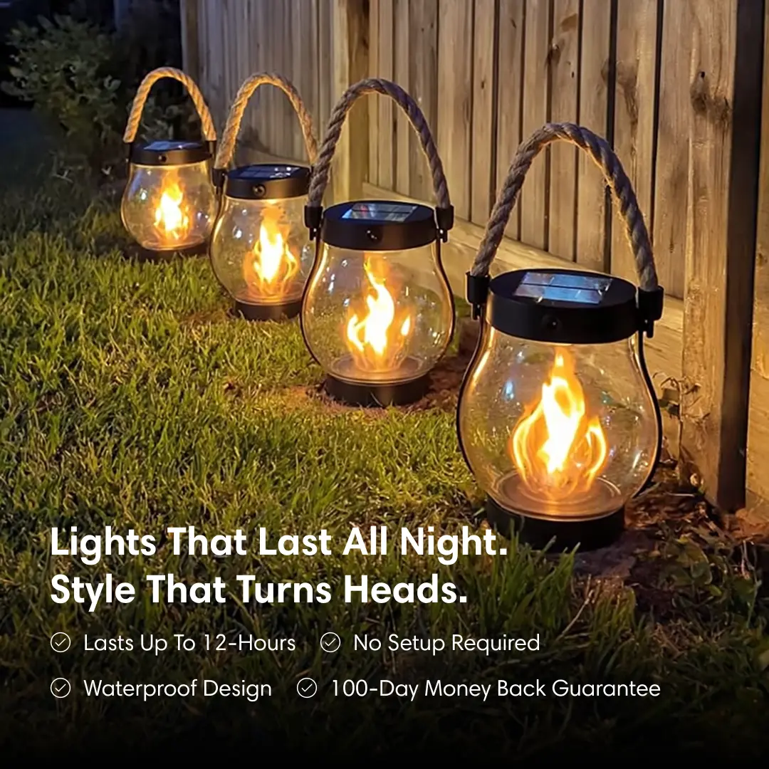 2025 New Solar-Powered Hanging Outdoor Light