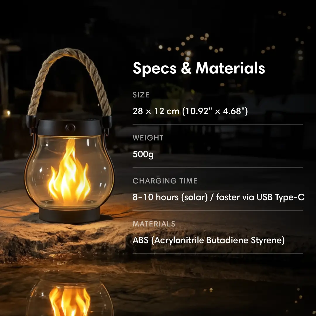 2025 New Solar-Powered Hanging Outdoor Light