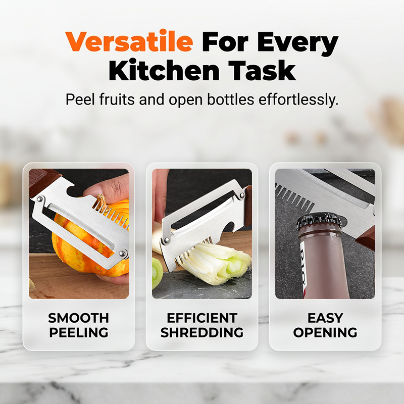 🎉Limited-time event🔥Buy more get more free✨3-in-1 Kitchen Tool For Shredding And Peeling Spring Onions